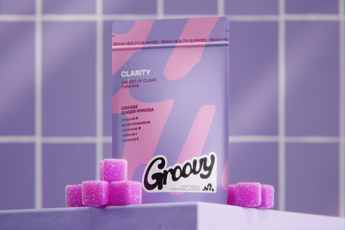 Made for Clarity: Meet Groovy's Orange Ginger Mimosa Gummies