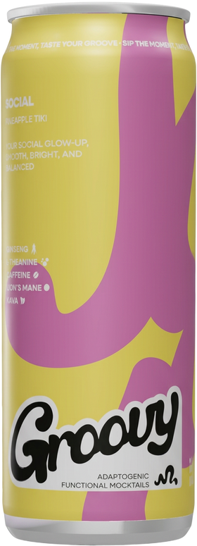 SOCIAL Pineapple Tiki Groovy can